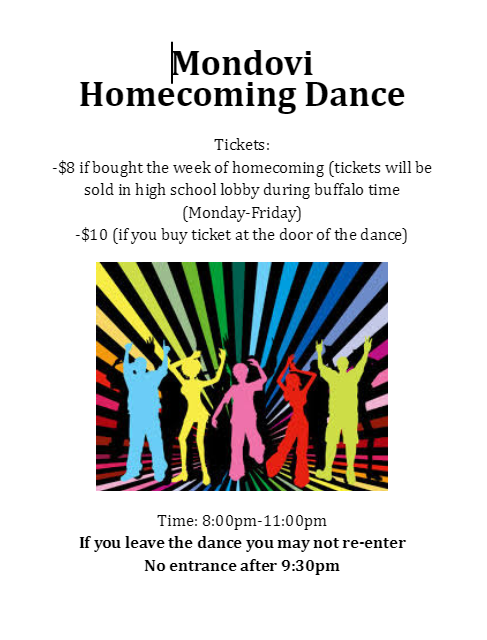 High School Homecoming Dance Information