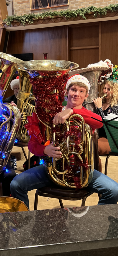 Braedon Tuba Christmas