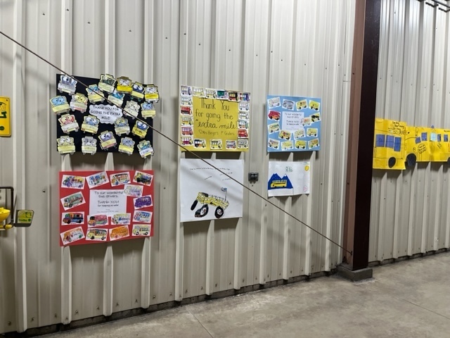 bus posters made by Elementary students