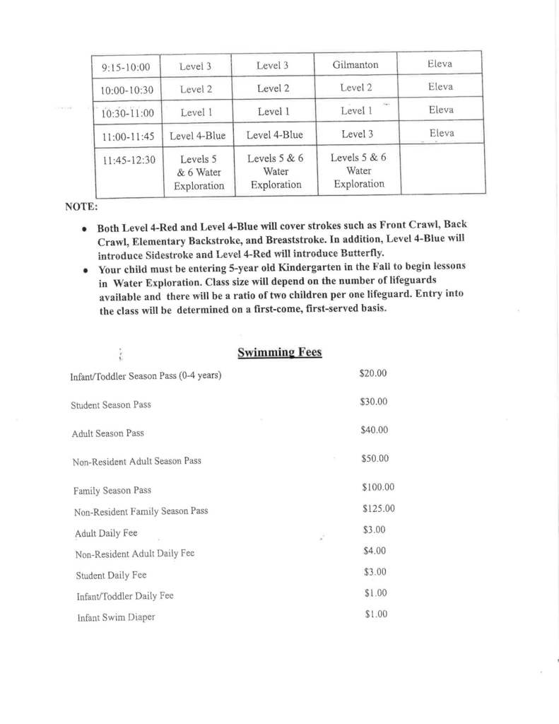 pool newsletter, page 2