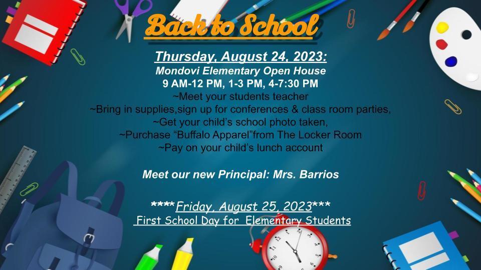 Back to School! 2023-2024