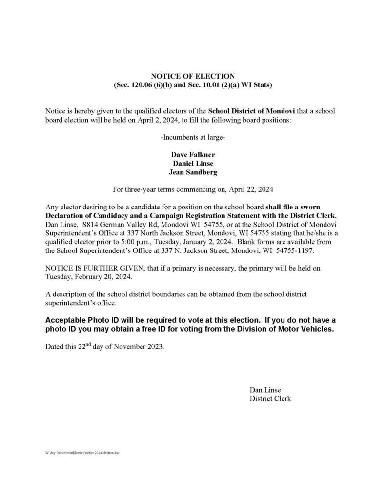 School District of Mondovi